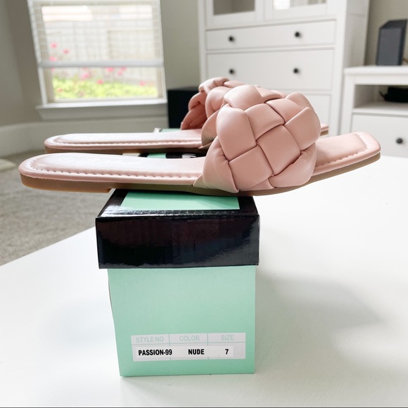 J.Mark Nude Braided Slide Sandal Passion-99 - Picture 9 of 12